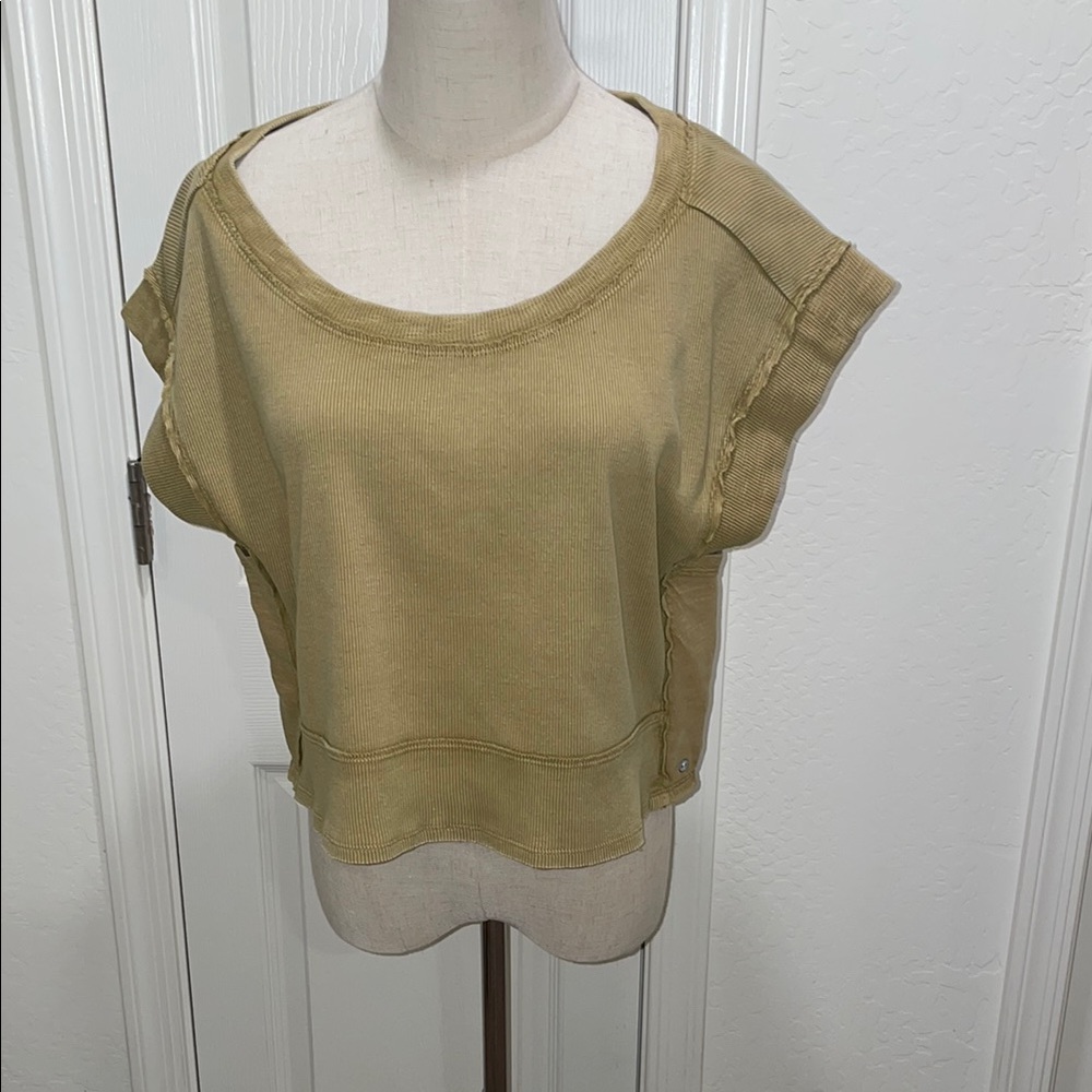 Pilcro Casual Tan Women's Top